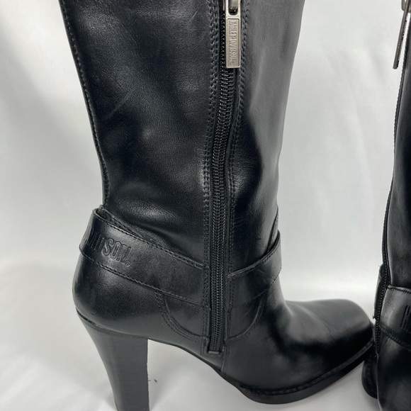 Harley-Davidson Women's Riding Boots D85323 Studs Strap Black Size 7.5 M - Picture 6 of 9